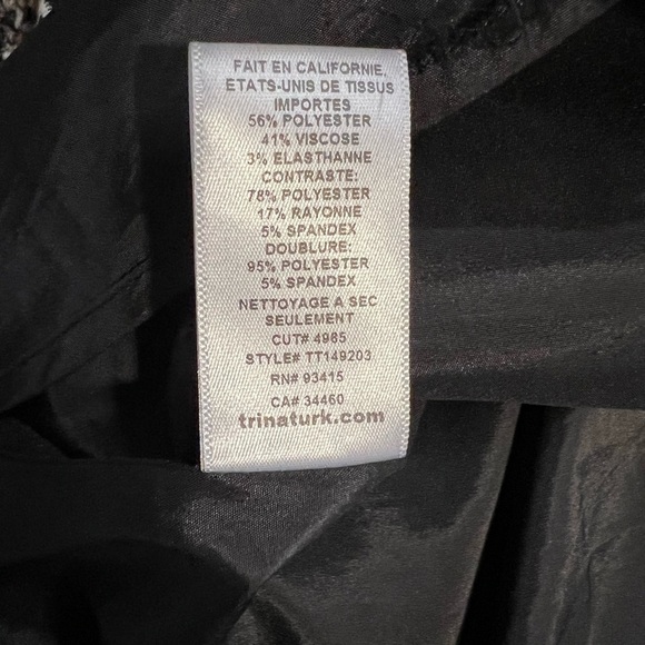 Trina Turk Sheila Chevron Mini Fit and Flare Dress Size L - Picture 5 of 7